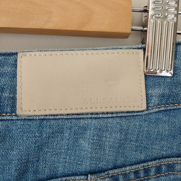 All Saints June Denim Skirt Button Up Size 0 - Picture 11 of 13